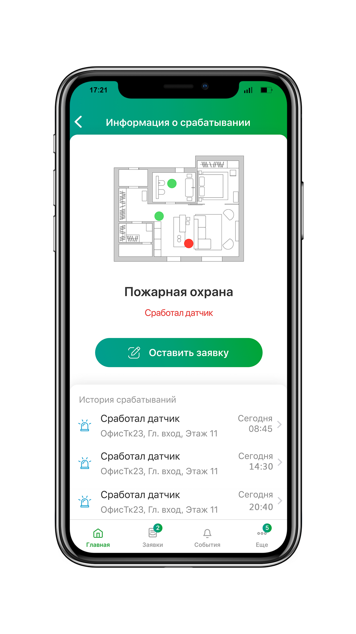 Поквартирная автоматизация. Противопожарная система